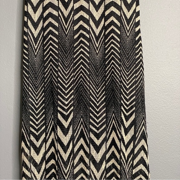 FIRE Los Angeles lacey black/cream chevron layered sheer maxi size small - Picture 5 of 8